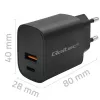 Voeding QOLTEC 52377 GaN 30W uitgang 5–20V voor draagbare apparaten