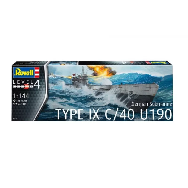 Plastic model German Submarine T.IX C/40 1/144