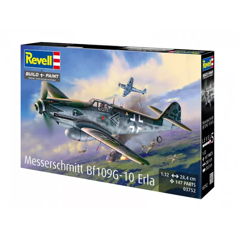 Kunststof modelvliegtuig REVELL Messerschmitt Bf109G-10 Erla schaal 1:32