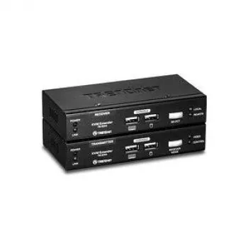 TRENDnet TK-EX4 KVM-uitbreidingsset - KVM-extender - USB - tot 100 m (TK-EX4)