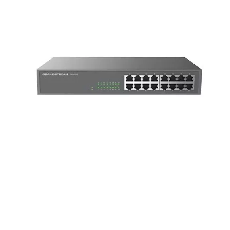 Grandstream GWN7702P Gigabit PoE+-switch met 16 poorten, unmanaged, 8 PoE-poorten