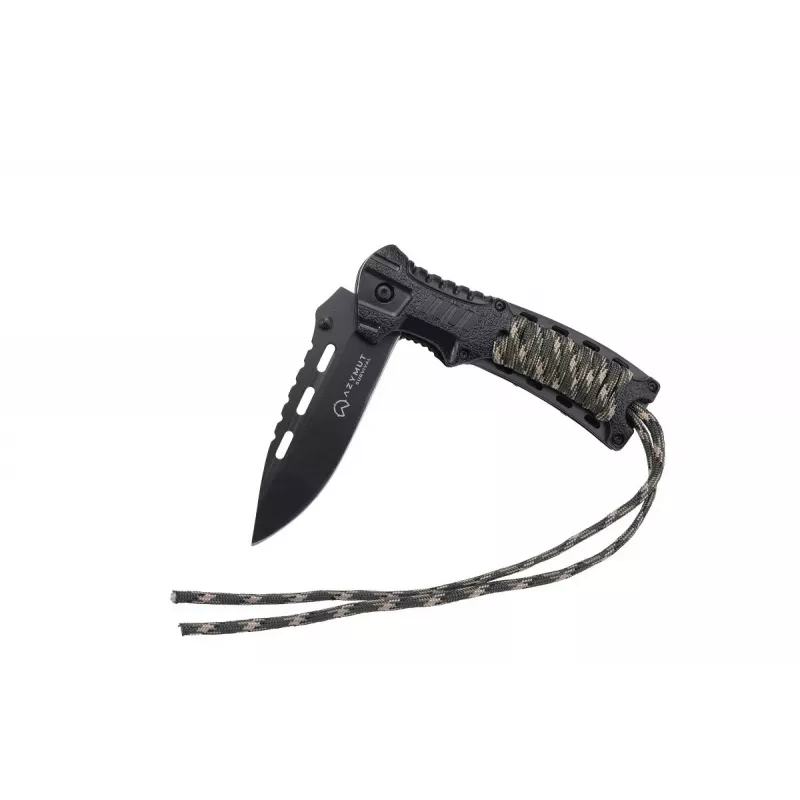 Survivalmes AZYMUT Survival Fire Starter — vaststaand campingmes met geïntegreerde vuurstaaf