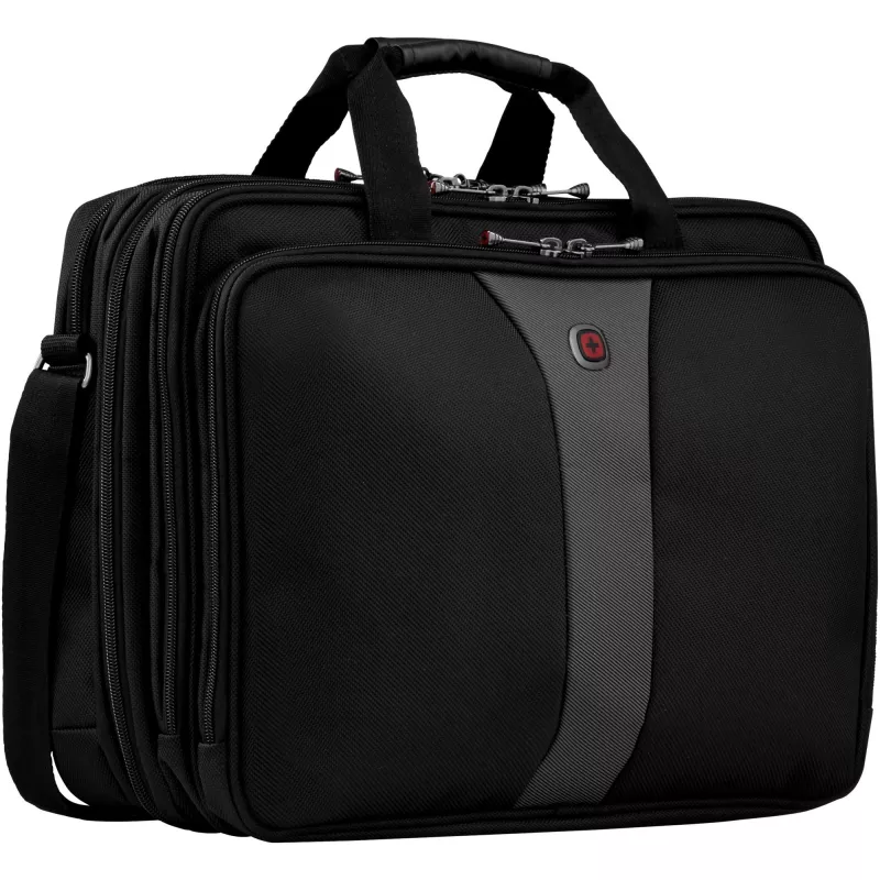 Wenger/SwissGear Legacy 17 notebooktas 43,2 cm (17) aktetas zwart, grijs