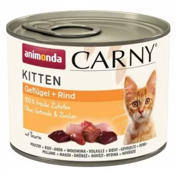 ANIMONDA Carny Kitten gevogelte rund - natvoer voor katten - 200 g