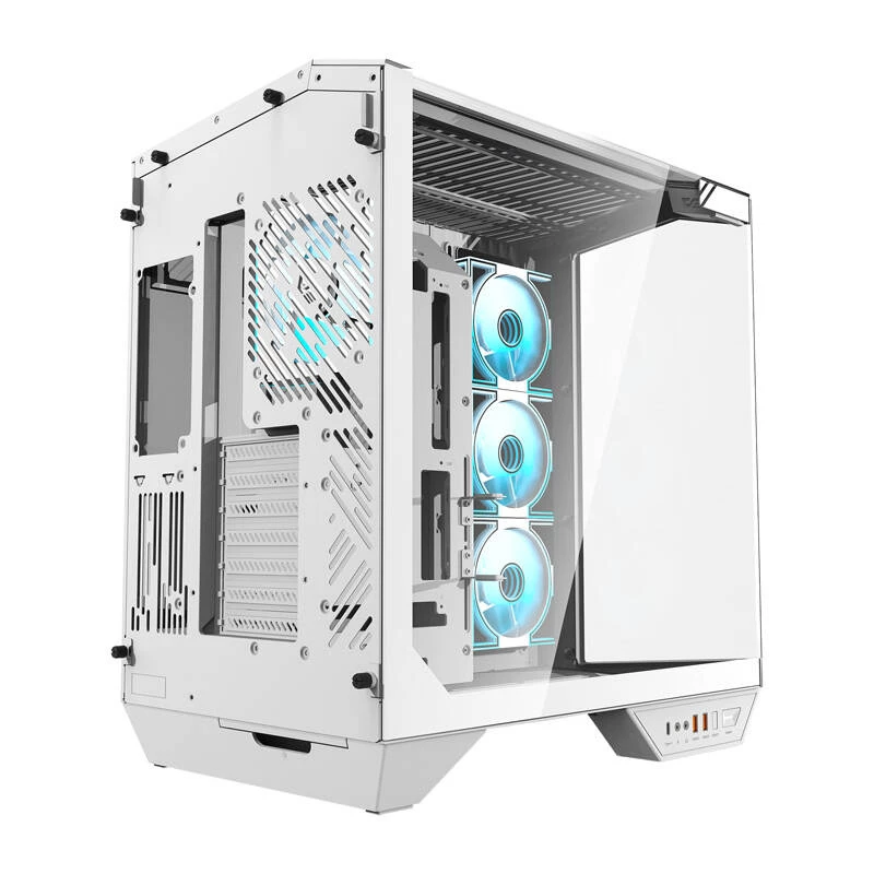 Darkflash DY470 pc-behuizing (wit) + 4 ventilatoren