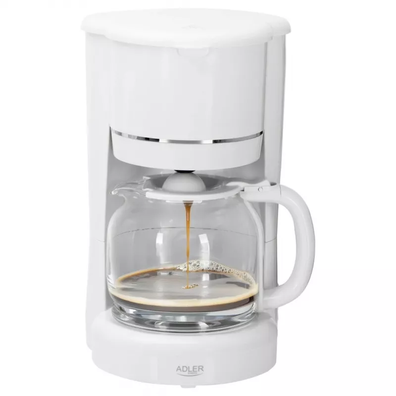 Adler AD 4383w filterkoffiezetapparaat voor gemalen koffie 1,5 L wit