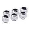 Fitting-kit Alphacool 17474 — messing-chroom aansluitingen, Ø 22 mm, hoogte 20 mm