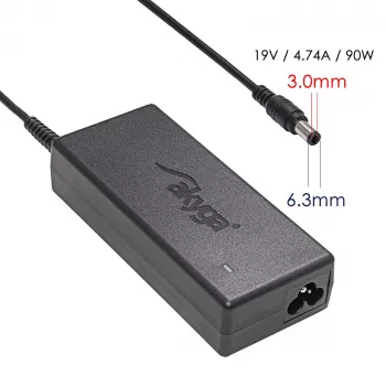 Akyga AK-ND-27 laptopvoeding voor Samsung, 90 W, 19 V, 4,74 A, 5,5 x 3,0 mm + pin