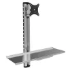 Techly ICA-PLW 01 monitorhouder / standaard 68,6 cm (27 inch) wand zilver