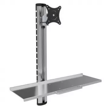 Techly ICA-PLW 01 monitorhouder / standaard 68,6 cm (27 inch) wand zilver
