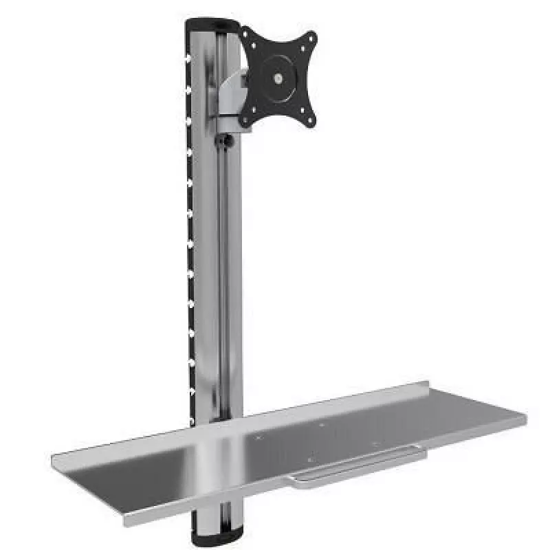 Techly ICA-PLW 01 monitorhouder / standaard 68,6 cm (27 inch) wand zilver