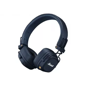 Over-ear Bluetooth-koptelefoon MARSHALL Major V Midnight Blue – 40 mm drivers, Bluetooth 5.3, 100+ uur accu, 3,5 mm kabelondersteuning