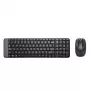 Logitech Wireless Combo MK220 - Toetsenbord-muisset - draadloos - 2,4 GHz - Italiaans - Donkergrijs (920-003721)