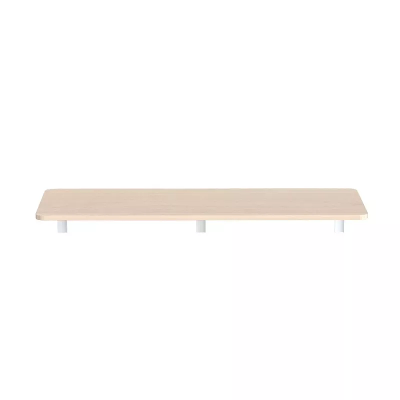Maclean MC-128WD inklapbare wandplank, 100×40 cm, houtafwerking