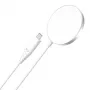 Draadloze oplader CHOETECH T518 15W magnetisch wit – Qi magnetische draadloze oplaadpad