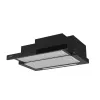 CATA TFH 6830 GBK semi-inbouw (uitschuifbaar) afzuigkap — 600 mm, 600 m³/h, zwart, touchbediening