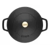 Staub Chistera 40511-472-0 braadpan 28 cm, rond, gietijzer, 3,7 l, zwart