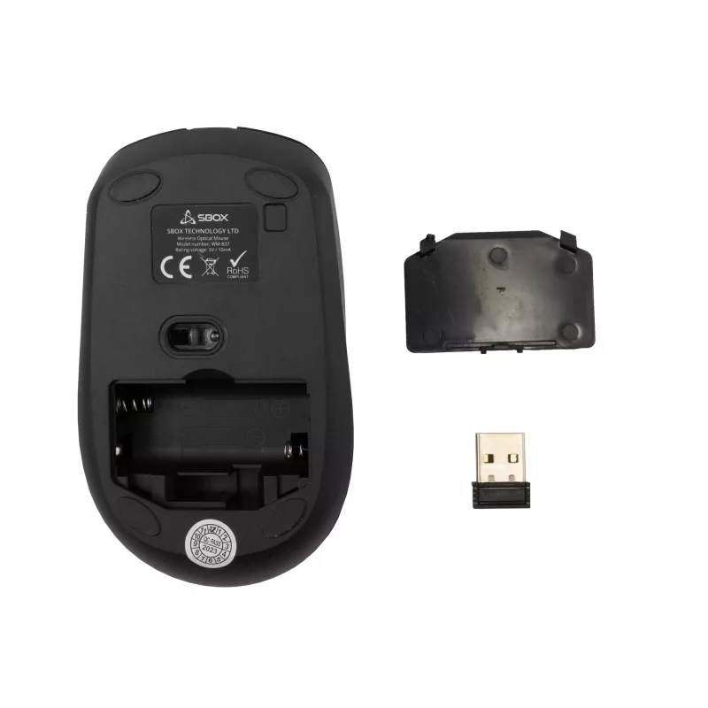 Muis SBOX WM-837 zwart USB Type-A