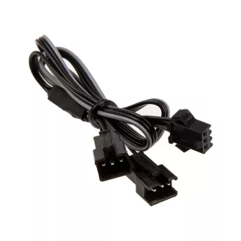Interne stroomkabel PHANTEKS PH-CB-DRGB3P — 3-polig naar 2× Molex (3-polig), zwart/grijs