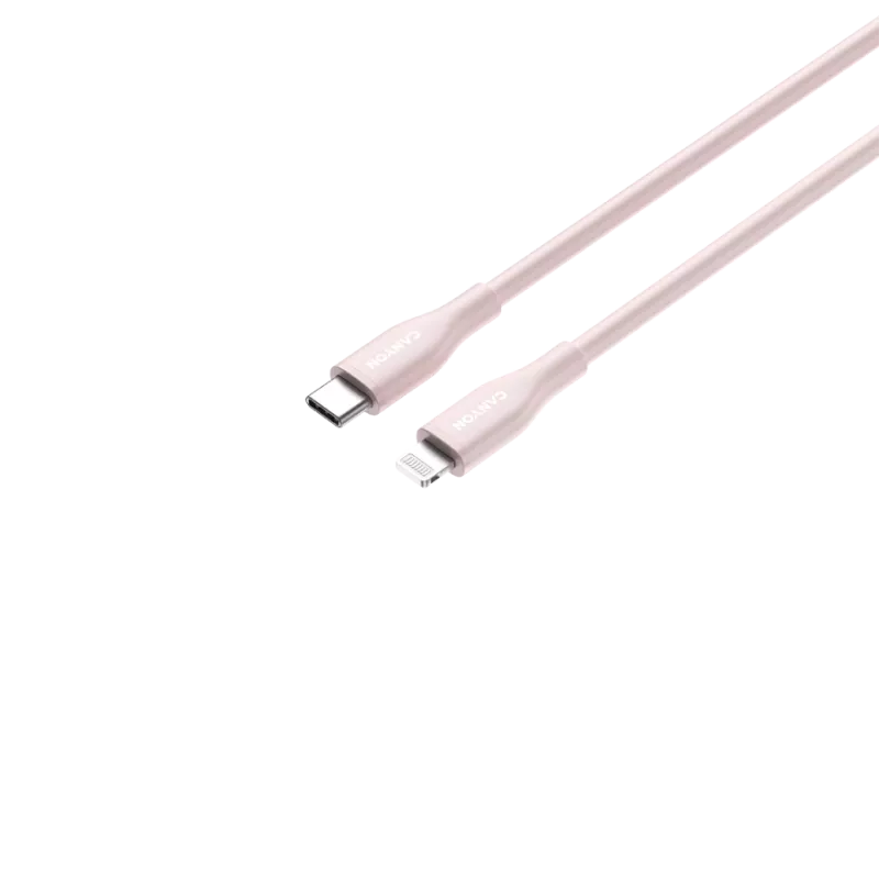 CANYON Kabel CLNM60 C-L 60W MFI 1m siliconen roze