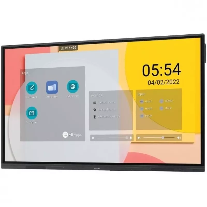 Sharp PN-L752B interactief whiteboard 190,5 cm (75 inch) 3840 x 2160 pixels touchscreen zwart
