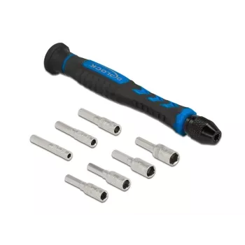 Schroevendraaier-set DeLOCK 90551 8-delig buitenzeskant holschacht 2,5 - 5,5 mm