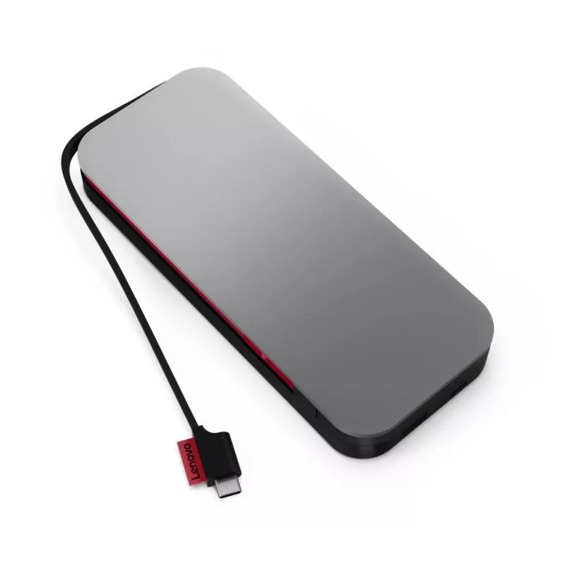 Lenovo Go USB-C laptop powerbank (20.000 mAh), lithium-ion, zwart-grijs, USB Type-A en Type-C