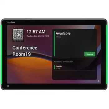 Yealink RoomPanel Plus E2 25,6 cm (10,1 inch) 1280 x 800 pixel LCD 802.11a, 802.11b, 802.11g, Wi-Fi 4 (802.11n), Wi-Fi 5 (802.11ac) grijs Bluetooth