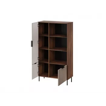 Boekenkast Cama Meble ALMERA Cama 4, notenhout/cashmere, 90×42×165 cm