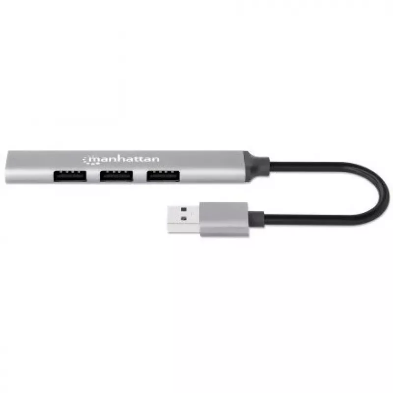 Manhattan USB-A 4-poorts hub, 4x USB-A-poorten (1x 5 Gbps USB 3.2 Gen1…