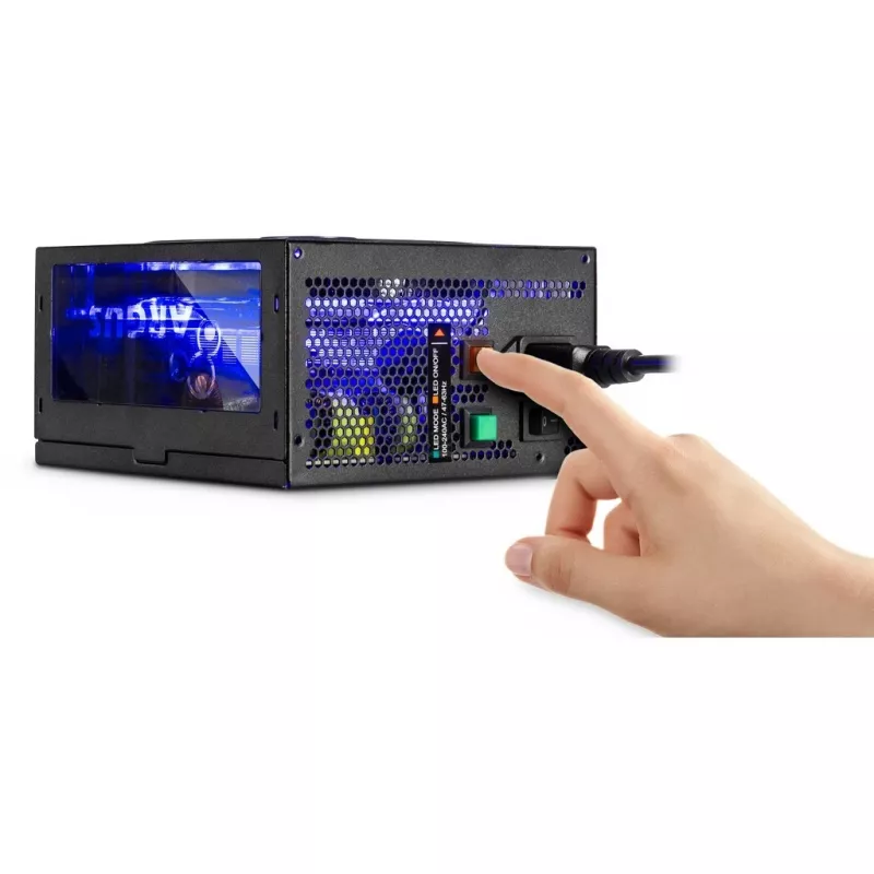 Inter-Tech Argus RGB-600W II voeding 20+4 Pin ATX ATX zwart