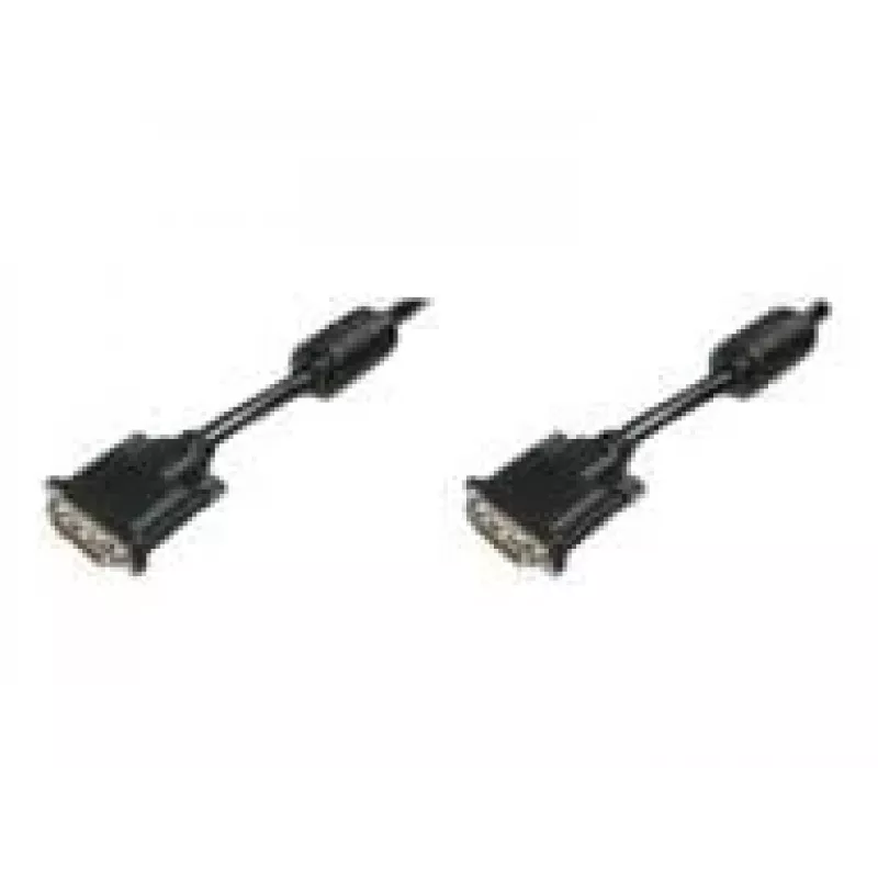 Assmann DVI-verbindingskabel. DVI(24+1). 2x ferriet M/M. 10.0m. DVI-D dual link. UL. bl (AK-320101-100-S)