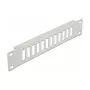 Glasvezel patchpaneel DeLOCK 10 inch 12 poorten SC duplex LC quad 1U grijs