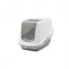 SAVIC Nestor wit-grijs - kattenbak met kap - 56x39x38,5 cm - 1 stuk