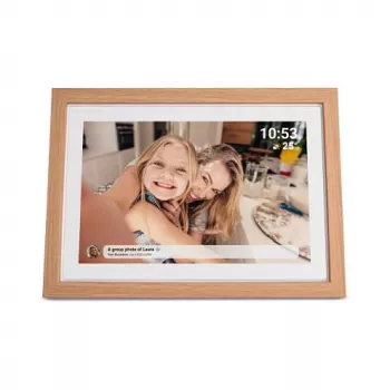 Digitaal fotolijstje Denver PFF-1040LW 10,1 inch touchscreen Wi-Fi houtlook