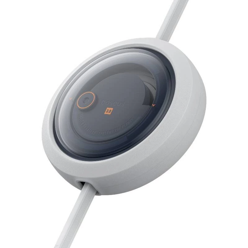 Sneloplaadkabel 3in1 Baseus Free2Draw USB-C naar USB-C/Lightning/Micro 100W, 1,1m (wit)