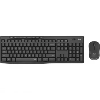 Logitech MK295 Silent – toetsenbord-muisset – draadloos – 2,4 GHz – grafiet – Hongaarse layout