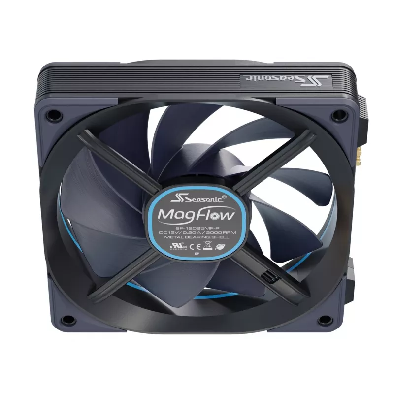 Seasonic MagFlow 1-fan kit computerbehuizing 12 cm zwart 1 stuk