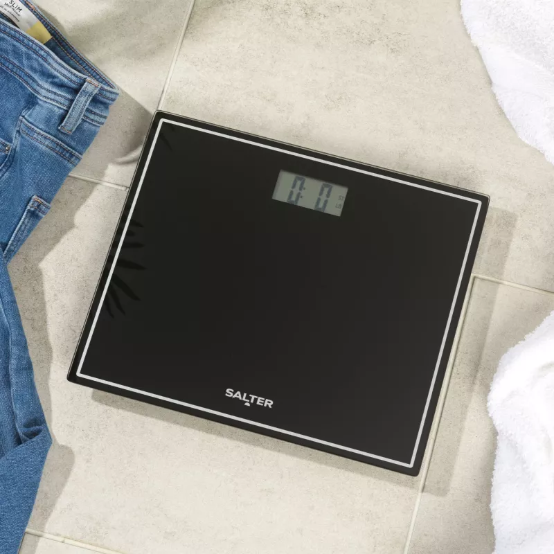 Salter 9207 BCFEU12 compacte elektronische personenweegschaal - zwart