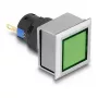 Delock 22056 kunststof signaallamp van 16 mm, soldeerversie, vierkant, groen