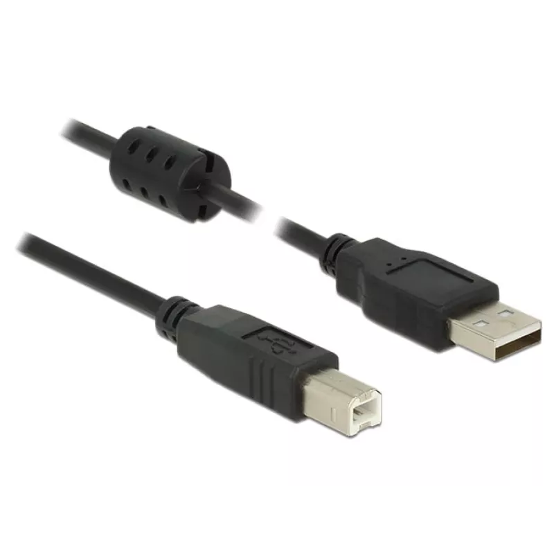 USB-kabel DeLOCK 5m USB 2.0-A USB 2.0-B