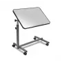 Nachtkastje HERDEGEN EASY model 421000 – compact bijzettafel, in hoogte verstelbaar 70–105 cm, tafelblad 600×400 mm, kantelbaar 0–90°, 4 zwenkwielen met rem, maximale belasting 10 kg