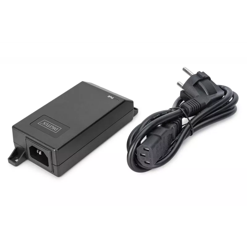 Digitus Gigabit Ethernet PoE+ injector 802.3at 30 W zwart