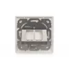 Digitus | Wandplaat voor keystone-modules, Duits type, middenplaat 50x50 mm, frame 80x80 mm | DN-93801-1