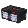 Gereedschapskist KETER Stack'N'Roll (17210831/253380) met 3 organizers zwart