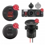 RAM Mounts inbouwoplader bare wire ends USB-A/USB-C (560001)
