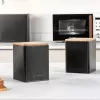 Bussenset Salter BW12898EU7, 3-delig, zwart, luchtdichte bewaarbussen voor de keuken