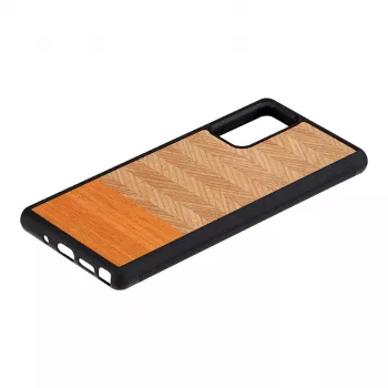 Beschermhoes Man and Wood Galaxy Note 20 Herringbone Arancia zwart