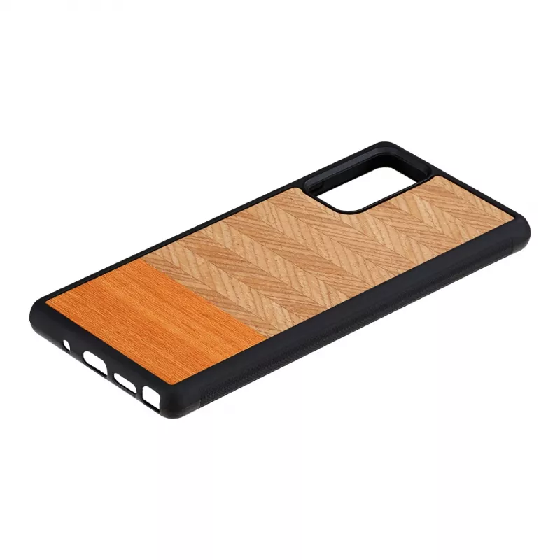 Beschermhoes Man and Wood Galaxy Note 20 Herringbone Arancia zwart
