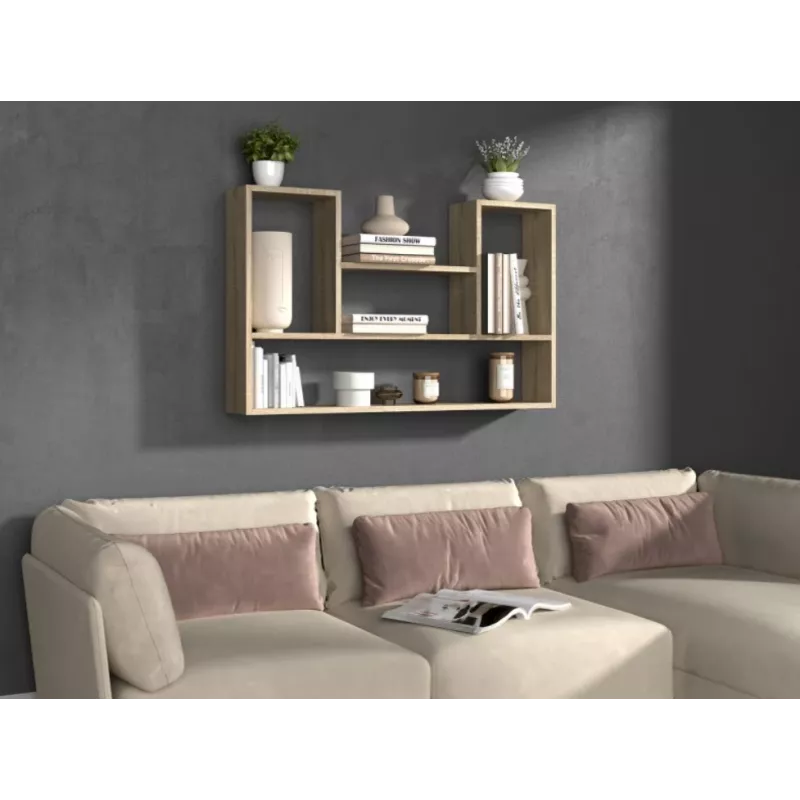 BILBAO 4P Hangplank 100x16x60 cm Sonoma-eiken
